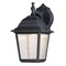 Westinghouse Fixture Wall Outdoor LED Dimmableable 9W Lantern, Black Clear Seeded Glass 6400100 - alternate 6
